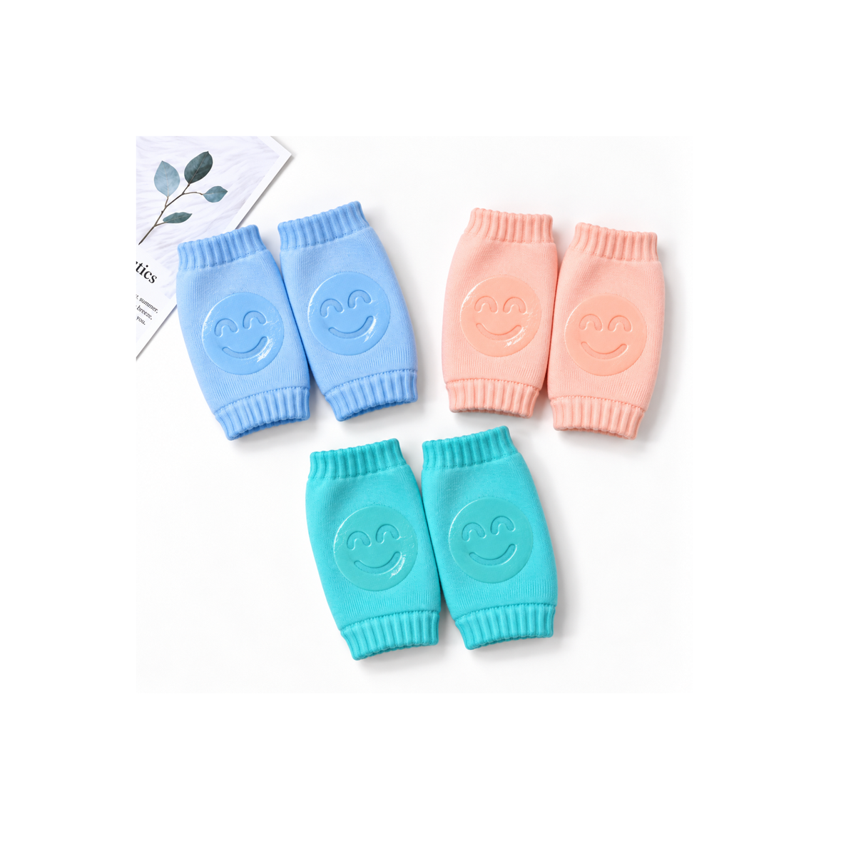 Toddler Knee Pads|Anti-Slip Cotton Baby Socks with Knee Protection (6–24 Months)